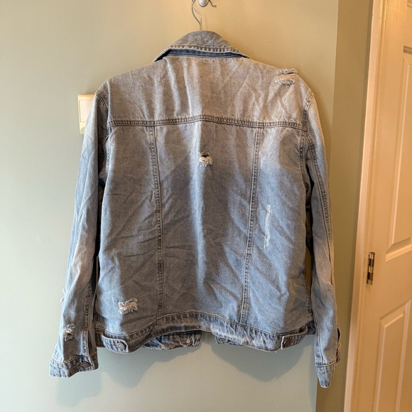 Black Label Distressed Denim Jacket - Picture 2 of 5